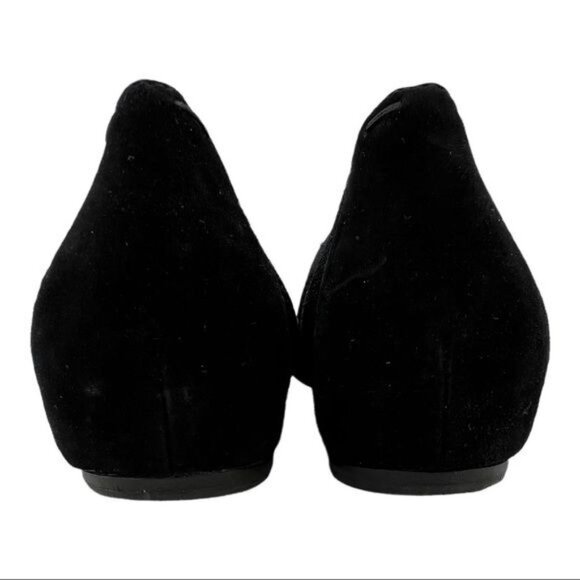 EILEEN FISHER Black Stretch Mesh Woven Fabric Flat Shoes Size 6.5 - Picture 6 of 13